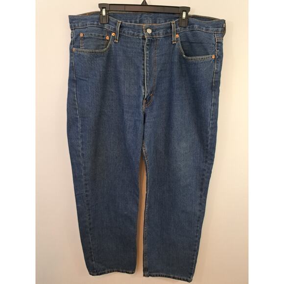 Levi's 550 Men's Red Tab Dark Wash Straight Leg Jeans Size 40x30 - Picture 1 of 5